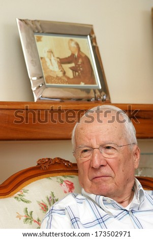 MARMARIS, TURKEY - MAY 22: Retired Turkish Chief of General Staff and TurkeyÃ¢Â?Â?s seventh President Kenan Evren on May 22, 2006, Marmaris, Turkey. He assumed the post by leading the 1980 military coup.