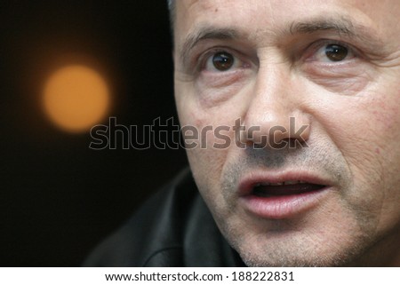 ISTANBUL, TURKEY - APRIL 25: Famous Serbian former football player and manager Cevad Prekazi on April 25, 2006 in Istanbul, Turkey. He spent the majority of his professional career with Galatasaray.