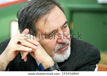 ISTANBUL, TURKEY - JULY 2: Famous Turkish historian and writer Professor Ilber Ortayli portrait on July 2, 2008 in Istanbul, Turkey. He was director of the Topkap? Museum until he retired in 2012.