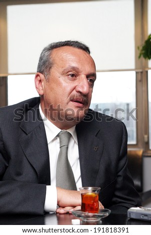 ISTANBUL, TURKEY - SEPTEMBER 4: Turkish former police chief and politician Mehmet Agar on September 4, 2006, Istanbul, Turkey. He is former government minister and leader of the Democratic Party.