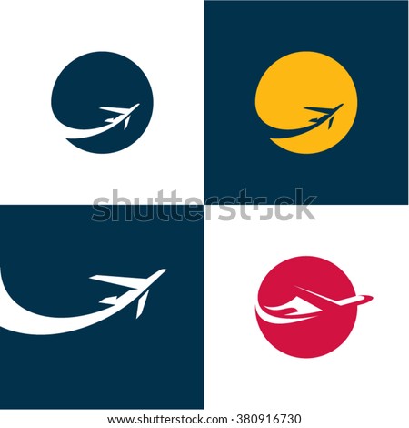 Airplane icons. Airlines. Plane
