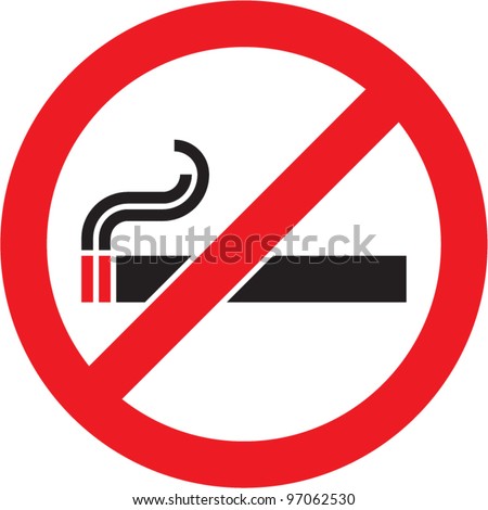 No Smoking Sign. Vector Isolated. - 97062530 : Shutterstock