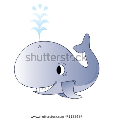 Whale. Cartoon. Vector Clip-Art. - 91133639 : Shutterstock