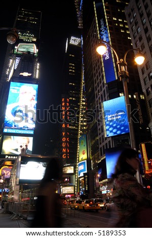 New York Time Square at night