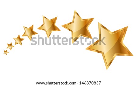 Vector illustration gold stars