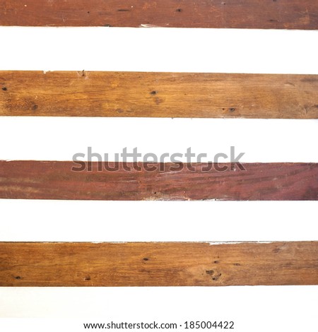 Wood panels design on white wood background