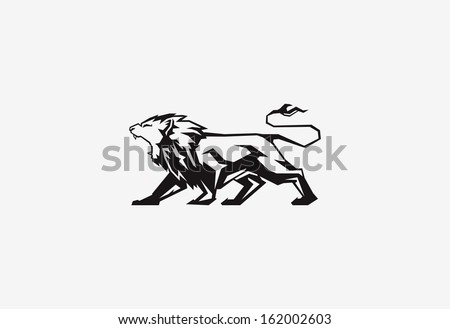 Lion Mascot Stock Vector Illustration 162002603 : Shutterstock