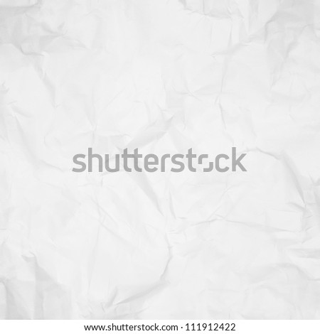 crumpled paper texture, white paper background