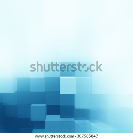 blue abstract cubes background texture pattern, corporate brochure design template