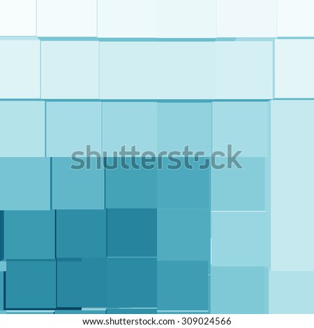 white and blue abstract background cube pattern, corporate folder design template