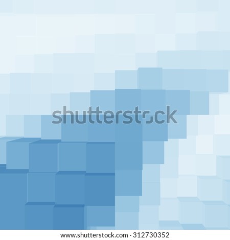 blue abstract background career steps cube pattern