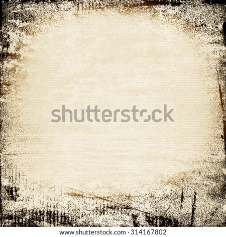 watercolor paint cardboard old paper canvas texture black ink grunge frame background