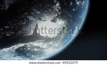 Animation of planet earth