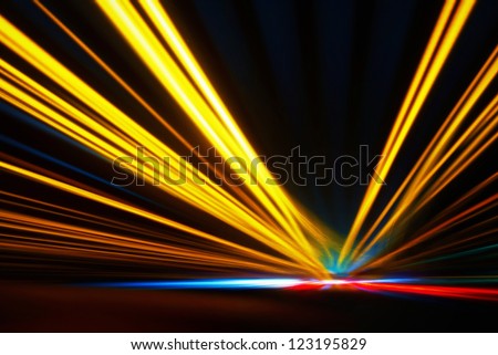 Abstract night acceleration speed motion