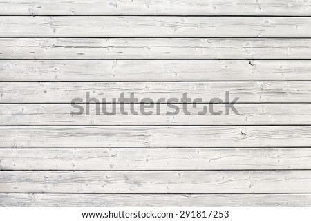Old wooden board with nails in white, good structure and detail