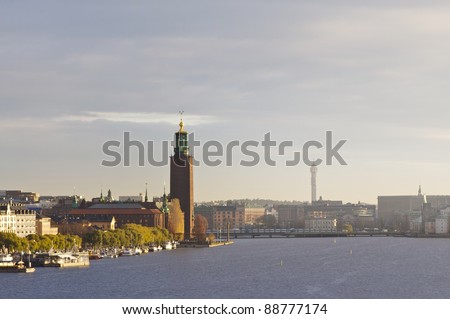 Stockholm City Hall early in the morning  - venue for the Nobel Prize ceremony