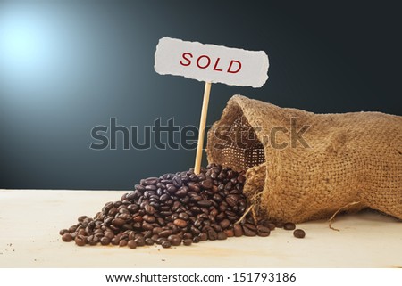 fresh coffee beans sold out