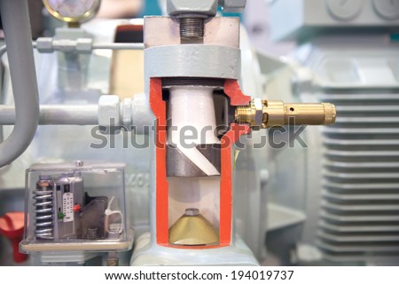 BANGKOK ,THAILAND - MAY 17: A Model show in side Air Valve in ASEAN\'s  Leading Industrial Machinery and Subcontracting Exhibition 2014,on May 17,  2014 in Bangkok, Thailand.