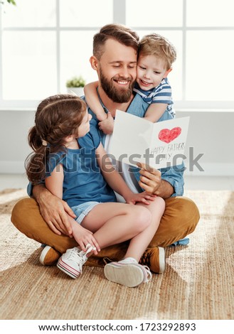 Similar – Image, Stock Photo Cheerful little boy with dumbbells