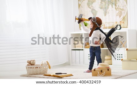 Similar – Image, Stock Photo Plane boy Playing