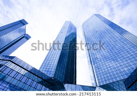 Glass skyscrapers,business center