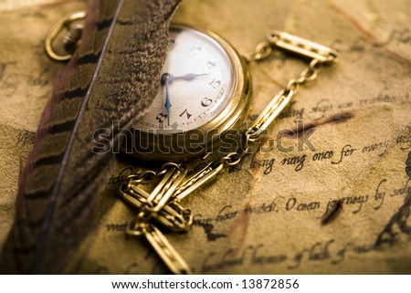 Paper & Old watch