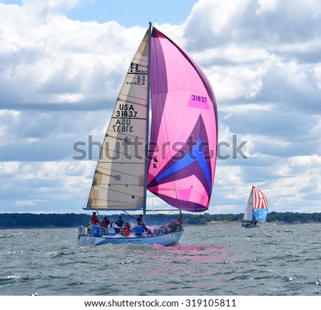 HOLLAND, MICHIGAN - September 12: Anchorage Cup Race on Lake Michigan, Sept. 12, 2015 in Holland, Michigan