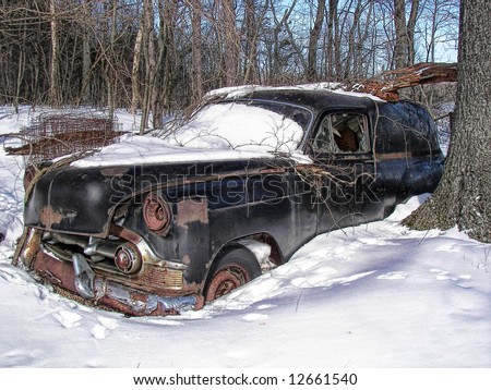 vintage auto abandoned