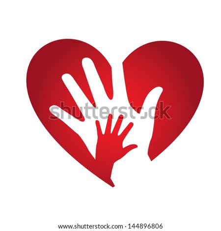heart design over white background vector illustration