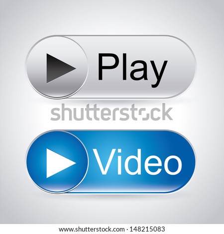 video labels over gray background vector illustration 