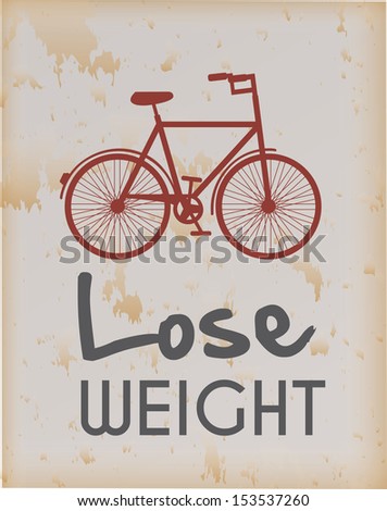 bicycle design over vintage background vector illustration