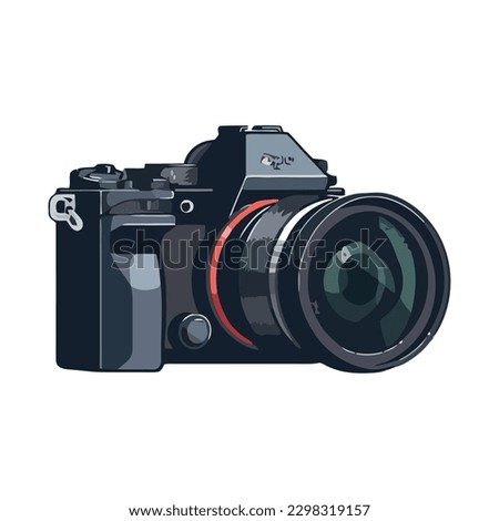 Photographer camera modern icon isolated