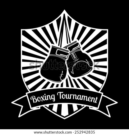 boxing emblem design, vector illustration eps10 graphic