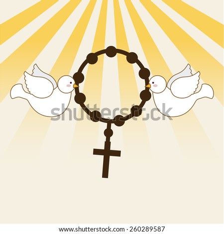 catholic religion design, vector illustration eps10 graphic
