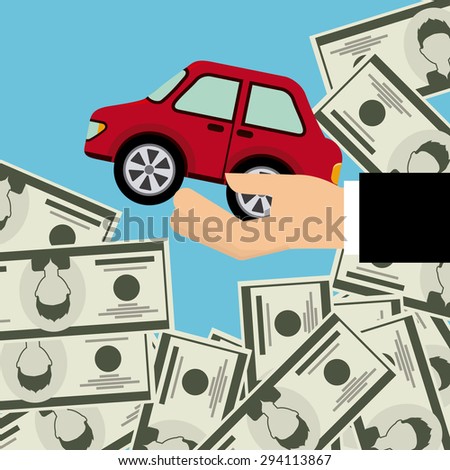 Similar – Image, Stock Photo Car cash purchase Poster