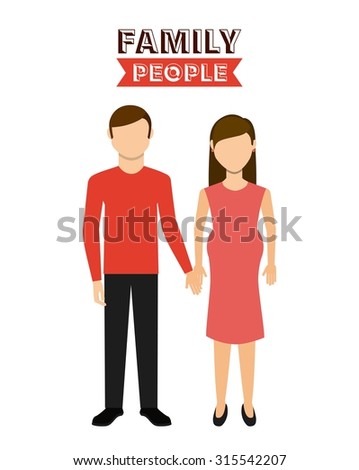 family people design, vector illustration eps10 graphic