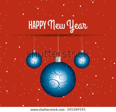 Happy New Year Design, Vector Illustration Eps10 Graphic - 345589595 : Shutterstock