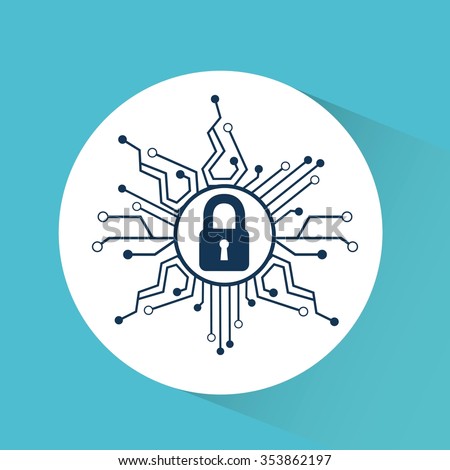 cyber security design, vector illustration eps10 graphic