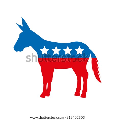 democrat party isolated icon vector illustration design