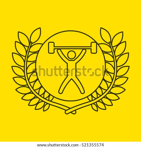 weight lifting sportsman flag background design vector illustration eps 10