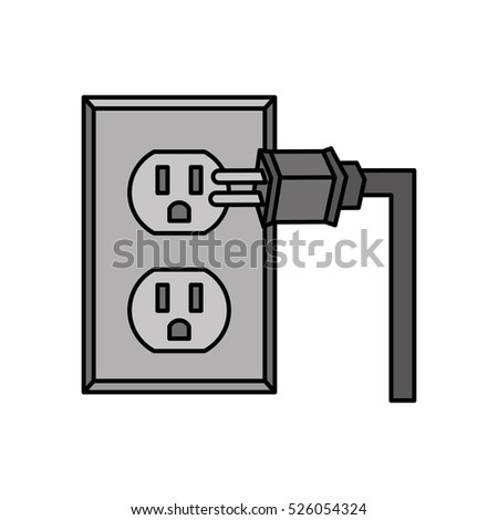 socket energy isolated icon vector illustration design