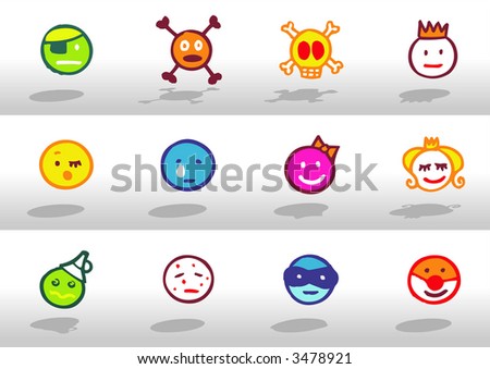 Faces icons 2 - others of same series : http://www.shutterstock.com/lightboxes.mhtml?lightbox_id=499021