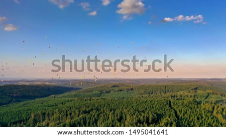 Similar – Image, Stock Photo Thermal balloon Evening