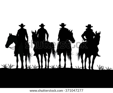 Cowboy Stock Vector 371047277 : Shutterstock