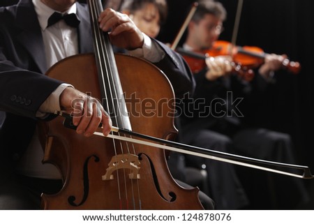 Similar – Image, Stock Photo Close up cello Cello