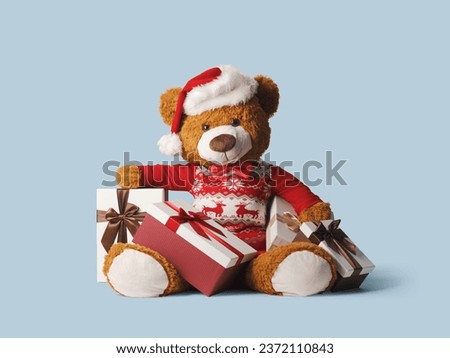 Similar – Image, Stock Photo Christmas Teddy Bear teddy