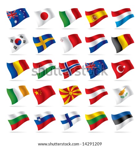 Vector set of world flags 2