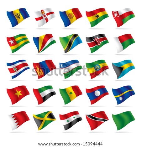 Vector set of world flags 5