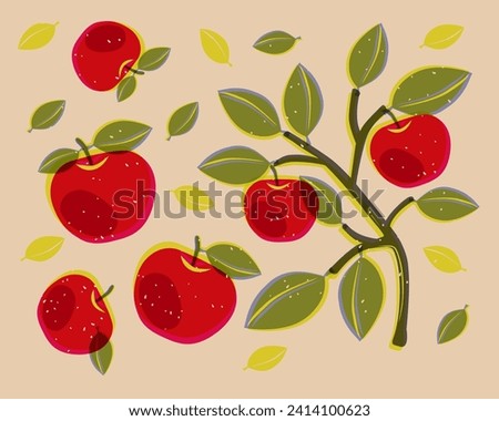 Similar – Image, Stock Photo Apple branches apples