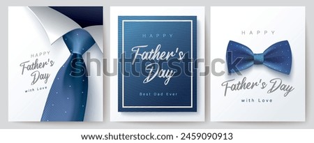 Happy Father’s Day Calligraphy greeting card. Vector illustration.